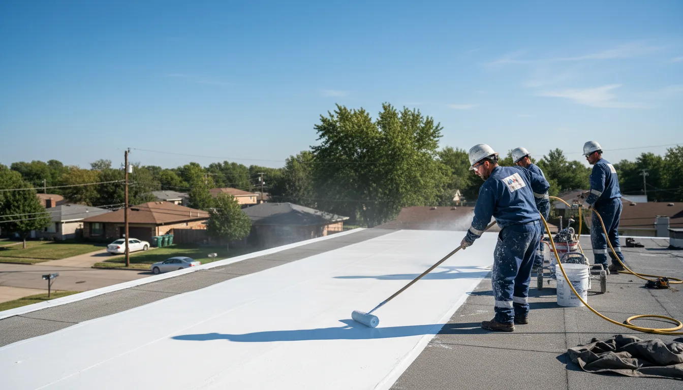 Commercial roof coating in Holly, MI near me